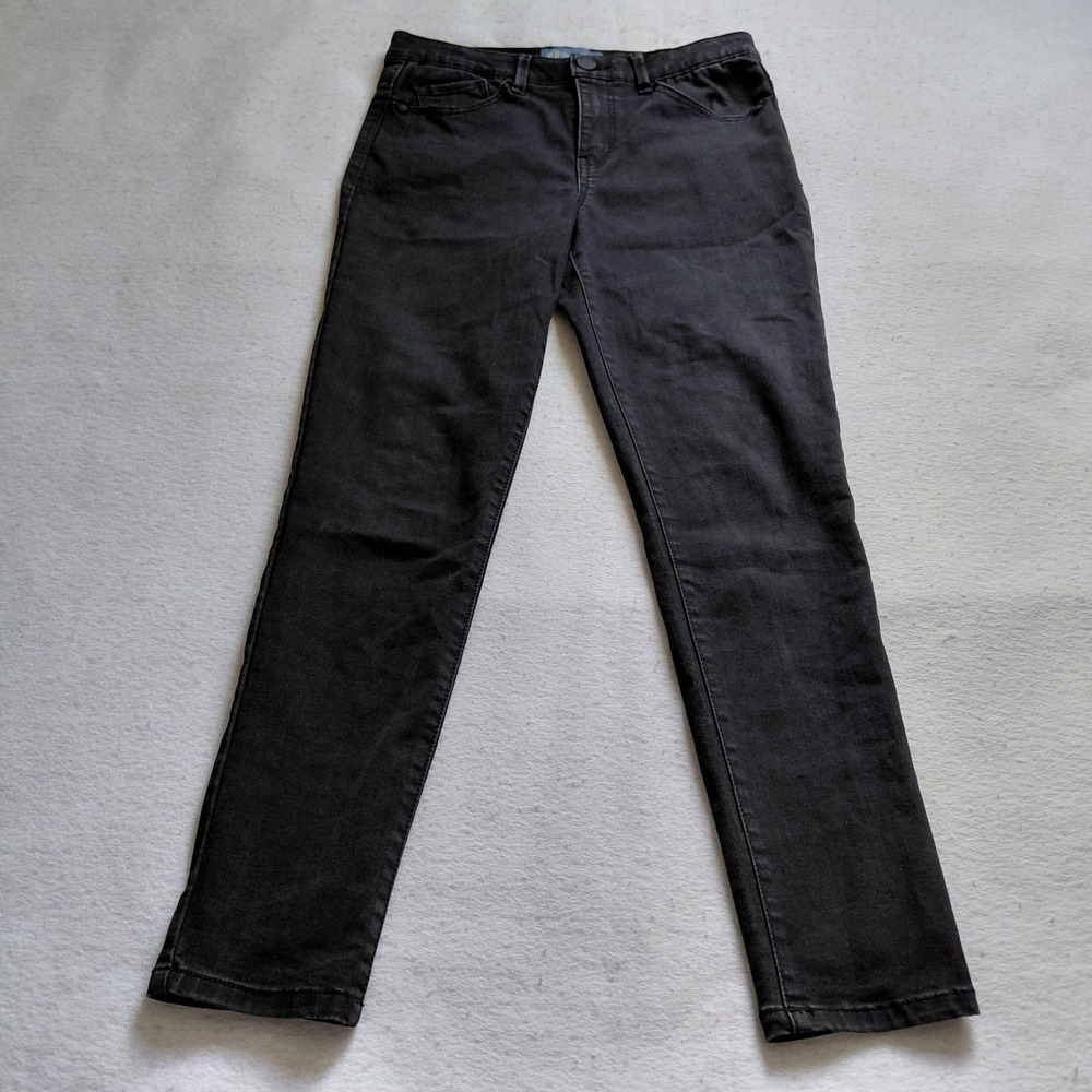 Democracy Absolution Womens Skinny Jeans Size 6 Black Stretch Straight Leg Pants